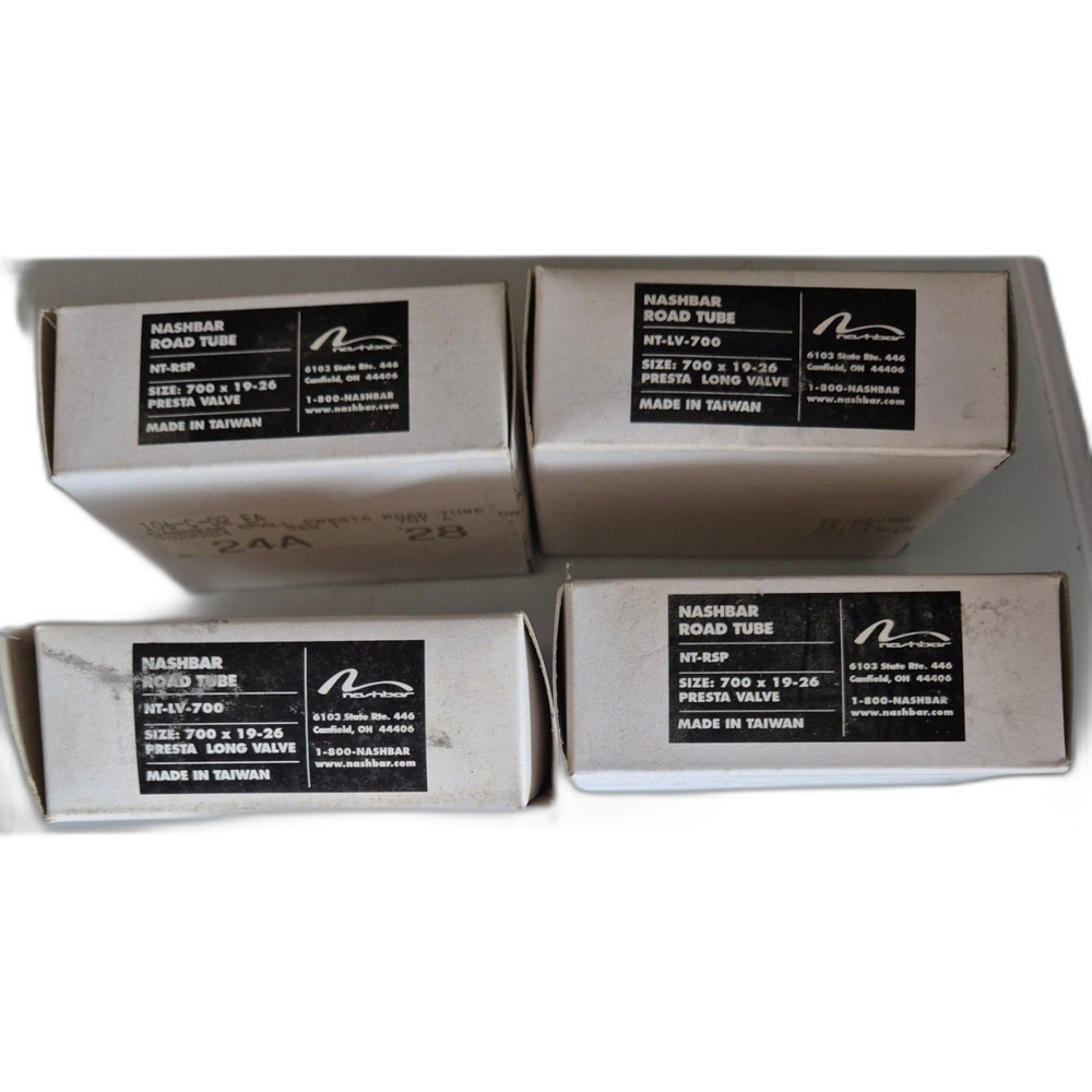Bundle of Four (4ea) ROAD TUBE SIZE: 700 x 19-26 PRESTA LONG VALVE